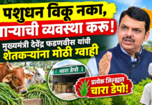 पशुधन विकू नका, चाऱ्याची व्यवस्था करू! मुख्यमंत्री देवेंद्र फडणवीस यांची शेतकऱ्यांना मोठी ग्वाही; प्रत्येक जिल्ह्यात चारा डेपो!