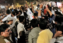 नागपूर पदवीधर मतमोजणी केंद्राबाहेर काँग्रेस-भाजप कार्यकर्ते भिडले; घोषणाबाजीमुळे तणाव